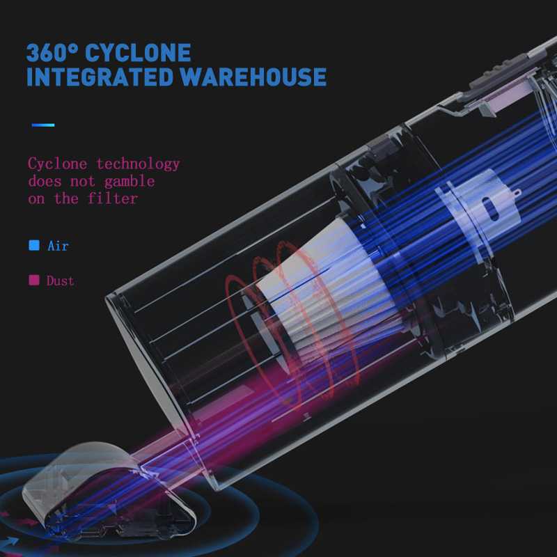 (BISA COD) FTIHSHP Alkezi Handheld Vacuum Cleaner Penyedot Debu Mobil 12V 120W - AKS-8001