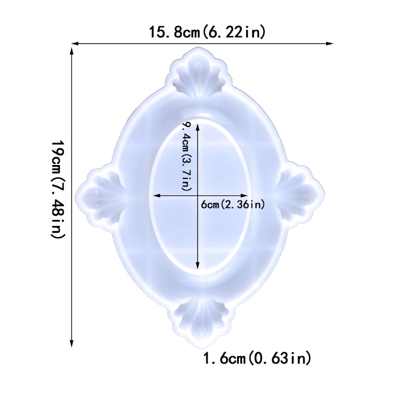 Siy Bingkai Foto Cetakan Silikon Resin Hias Kerajinan Cetakan Bingkai Foto Resin Mold