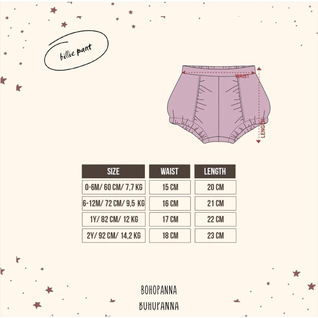 [TOMS] BOHOPANNA (1pcs) Billie Pants / Celana Anak Perempuan
