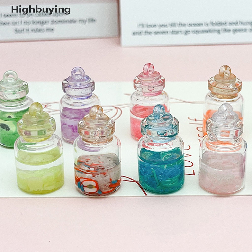 Hbid 1/5Pcs Angka Bercahaya Mini Berharap Botol Miniatur Mainan Taman Rumah Boneka Dekorasi DIY Ornamen Aksesoris Glory