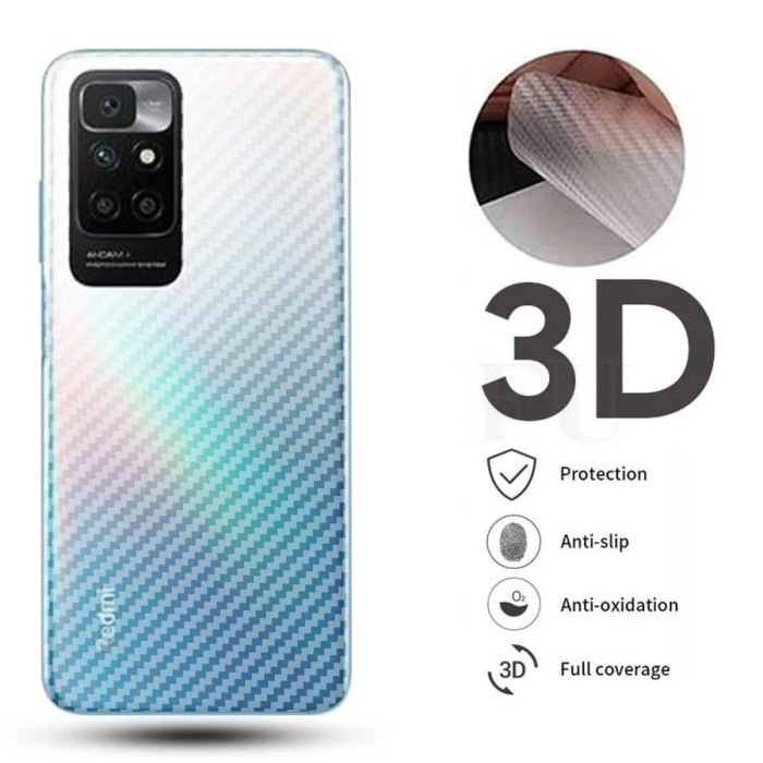 Samsung A12 - Skin Carbon Samsung A12 Back Protection Smartphone