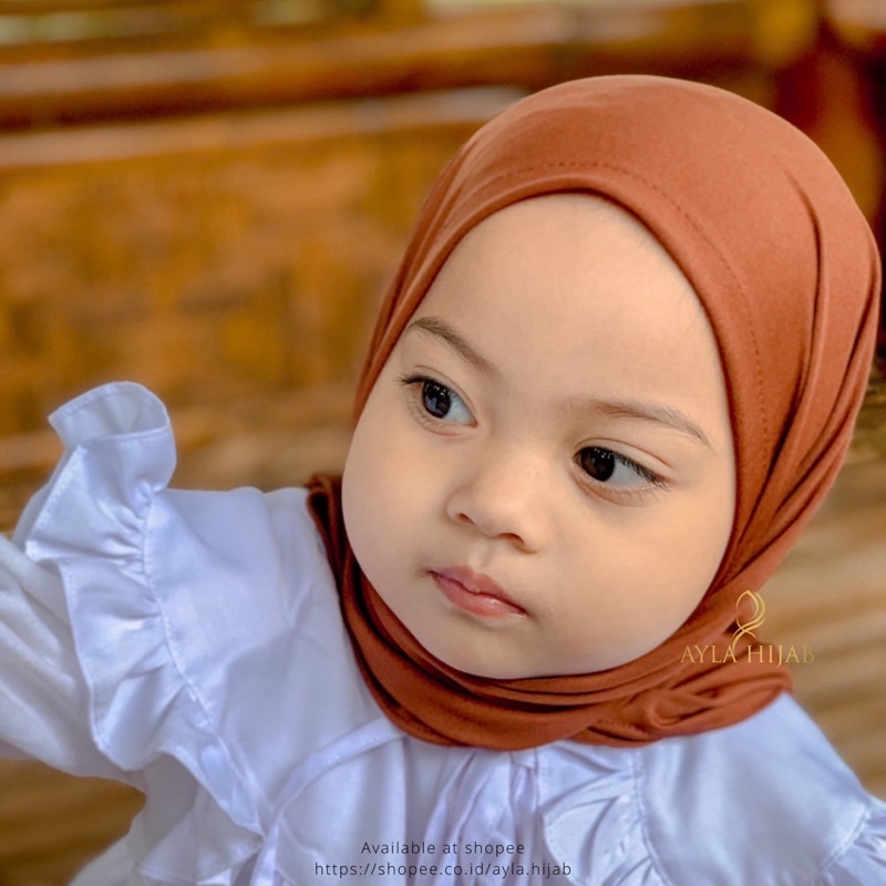 Altalita - Pashmina Anak Instant Jersey Pastan Umur 2-4 Tahun | Kerudung Anak Pashtan Hijab Instan Jersey | Pashmina Instan Anak Spandek Jersey Premium Usia 2-4 Tahun