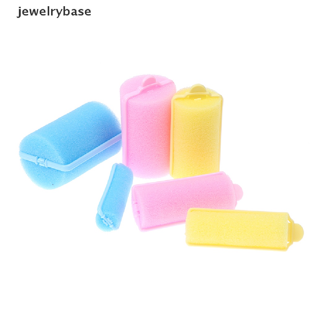 [jewelrybase] Sponge Curls Curly Wavy Curly Profesional Styling Foam Spons Lembut Busa Roller Butik