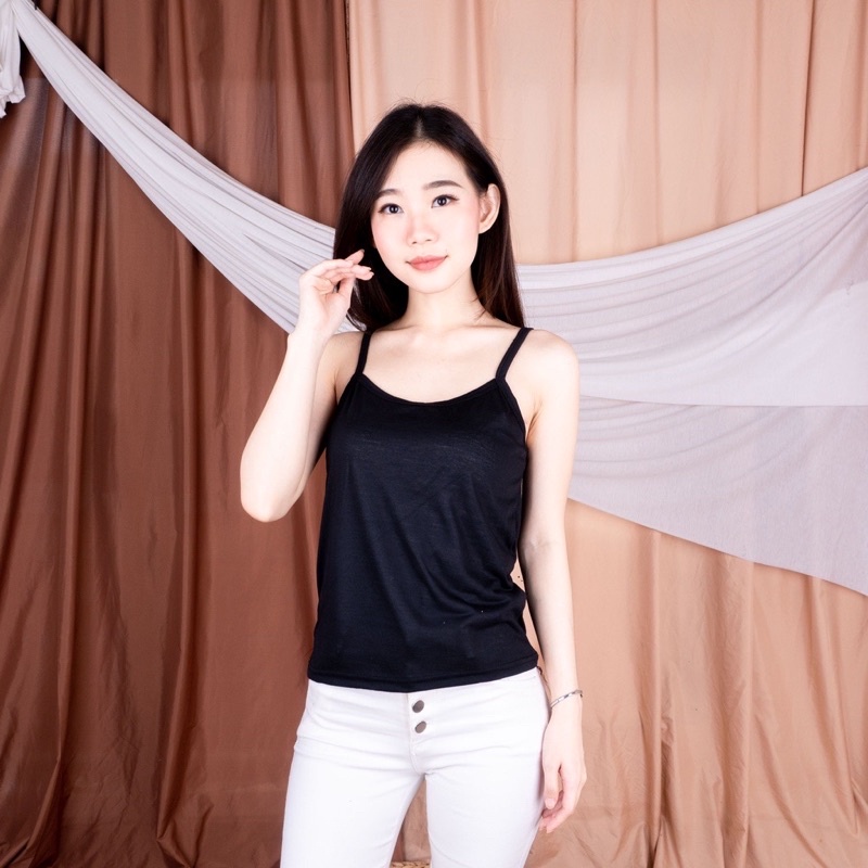 Kaos Dalam Wanita Polos || Tanktop Tali Kecil || Ootd Yukensi Korea terbaru kekinian