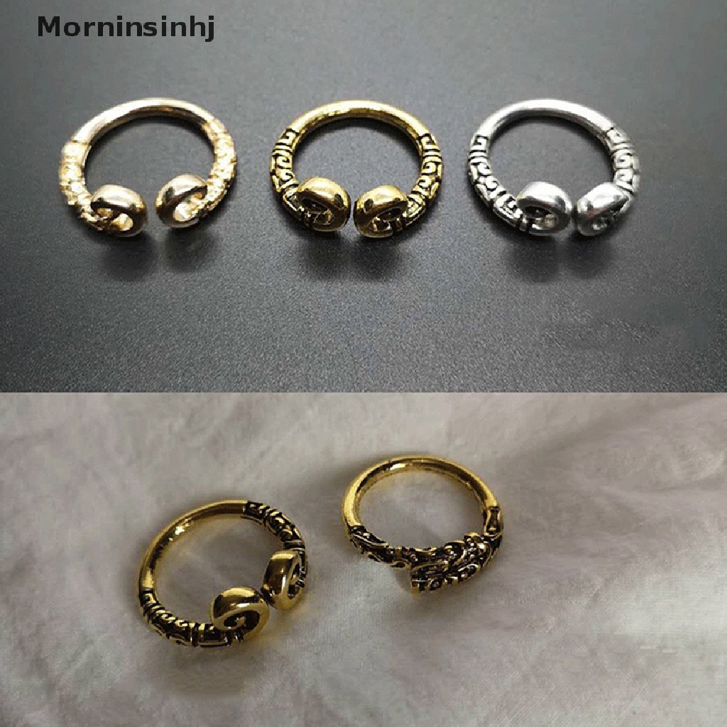 Mornin Cute Monkey King Ring Cincin Pasangan Couple Pria Monkey King Golden Cudgel Ring Resizable Finger Rings Untuk Wanita Pengencang Mantra Cincin Golden Rod Open Ring id