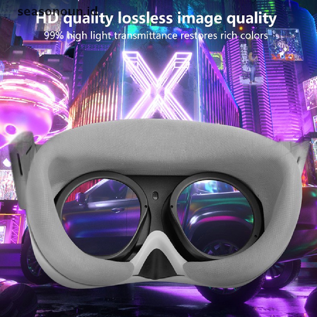 Seasonoun for Pico 4lensa Film Pelindung VR Glasses Head Film Headwear HD Anti Gores Soft Panel Film Untuk Aksesoris Pico 4.