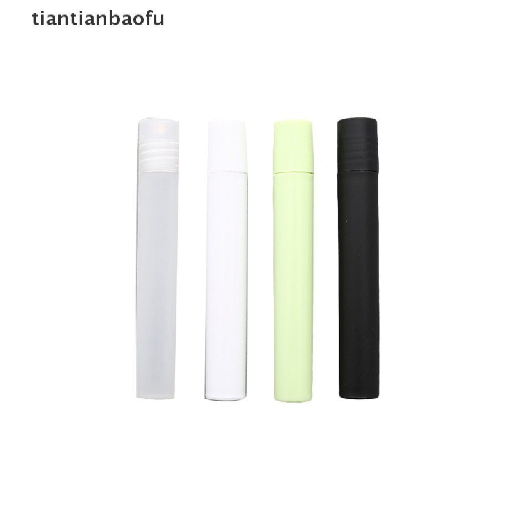 [tiantianbaofu] 10ml Botol Kosong Roll Roller Ball Wadah Minyak Stainless Steel Plastik Butik