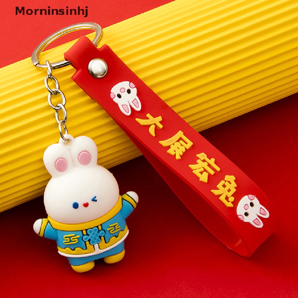 Mornin Gantungan Kunci Tahun Baru2023Gantungan Kunci Kelinci Lucu Bunny Hanging Accessories Decors Zodiak Cina Hewan Key Chain id