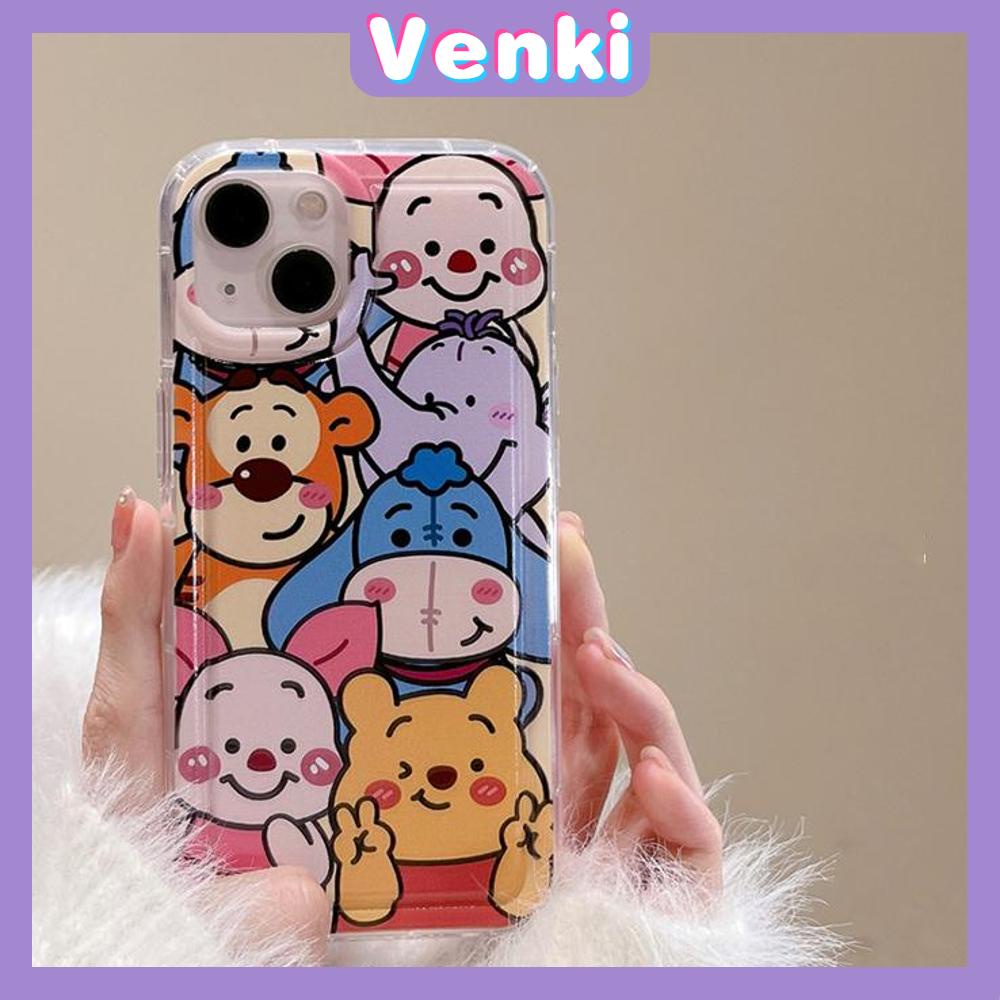 Case For iPhone 14 Pro Max Soft TPU Jelly Airbag Case Cute Cartoon Animal Camera Protection Shockproof For iPhone 14 13 12 11 Plus Pro Max 7 Plus X XR