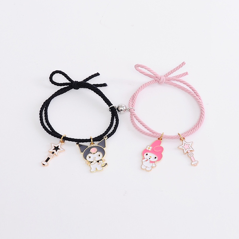 Gelang Couple Magnet Korea Lucu Bestie Cinta 2 Orang Karakter Pasangan Sahabat Bestfriend Bersama Pacar Doi dapat 2 pcs Korean Style Dapat 2 pcs Sepasang