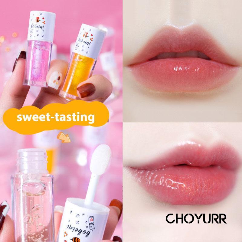 【COD】BOBEINI Honey Mikk Peach Oolong Lipbalm Pelembab Bibir Lips Moisturizing Lip Balm Lipstik Masker Bibir-CH