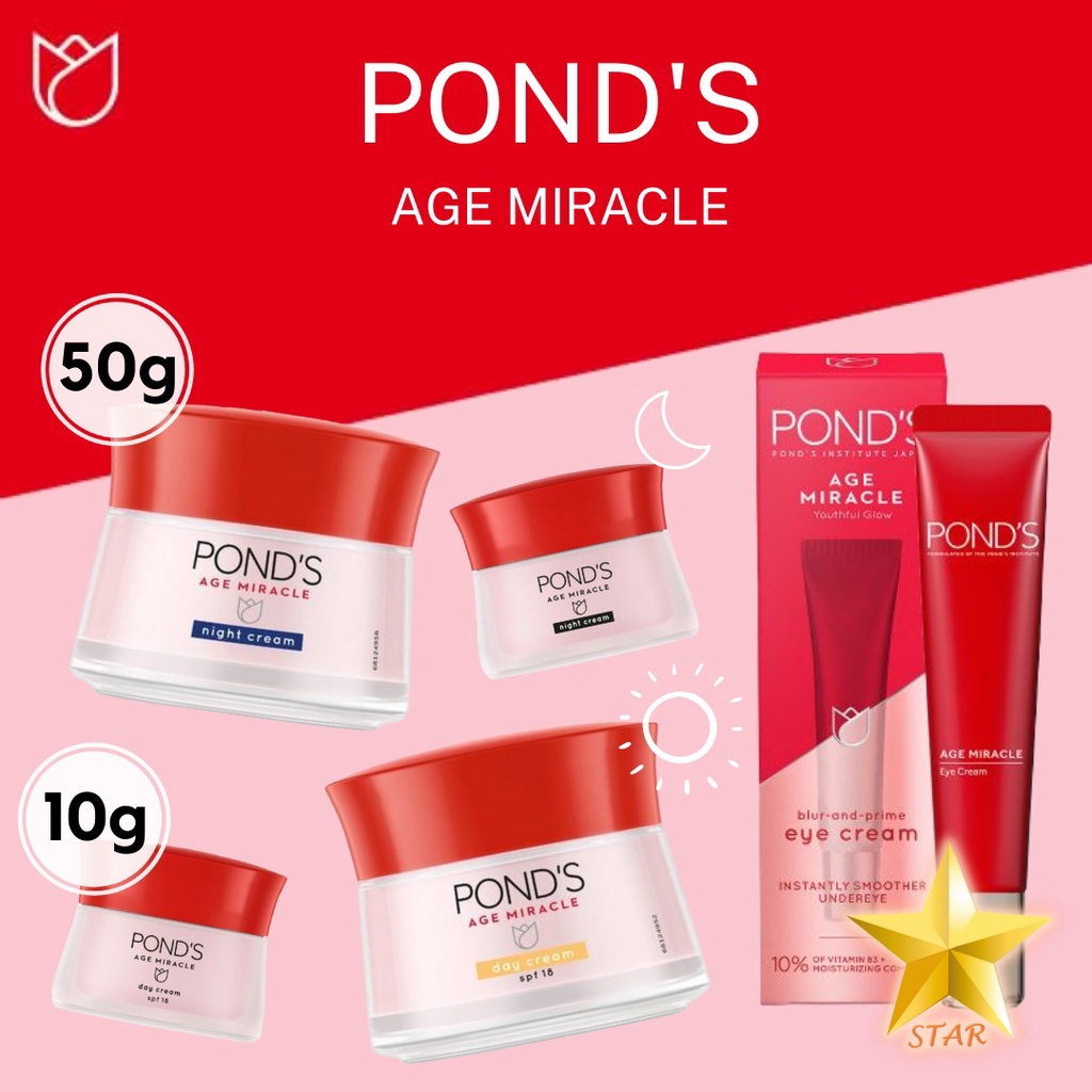 ORIGINAL Pond's Age Miracle Ultimate Youthful Glow Day Cream  / Night Cream / Cleanser Sabun / Eye C
