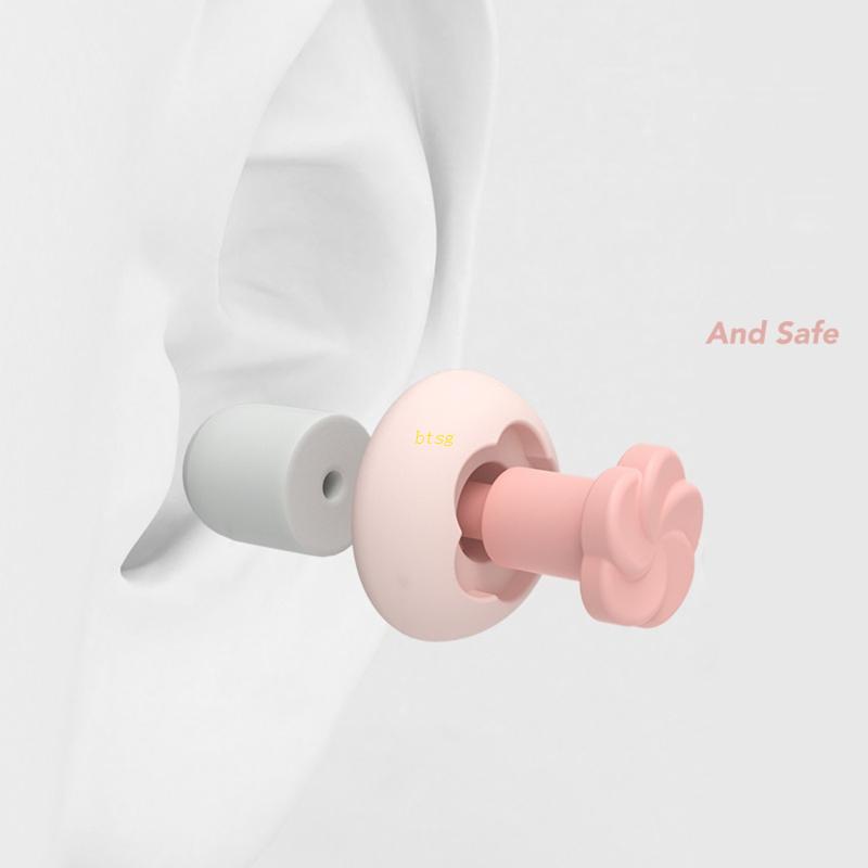 Bt Busa Pendengaran Untuk Perlindungan Pelindung Telinga Ear Plugs for Sleeping Soft Silicone Earplugs Reusable Silicone Ear Plugs Home