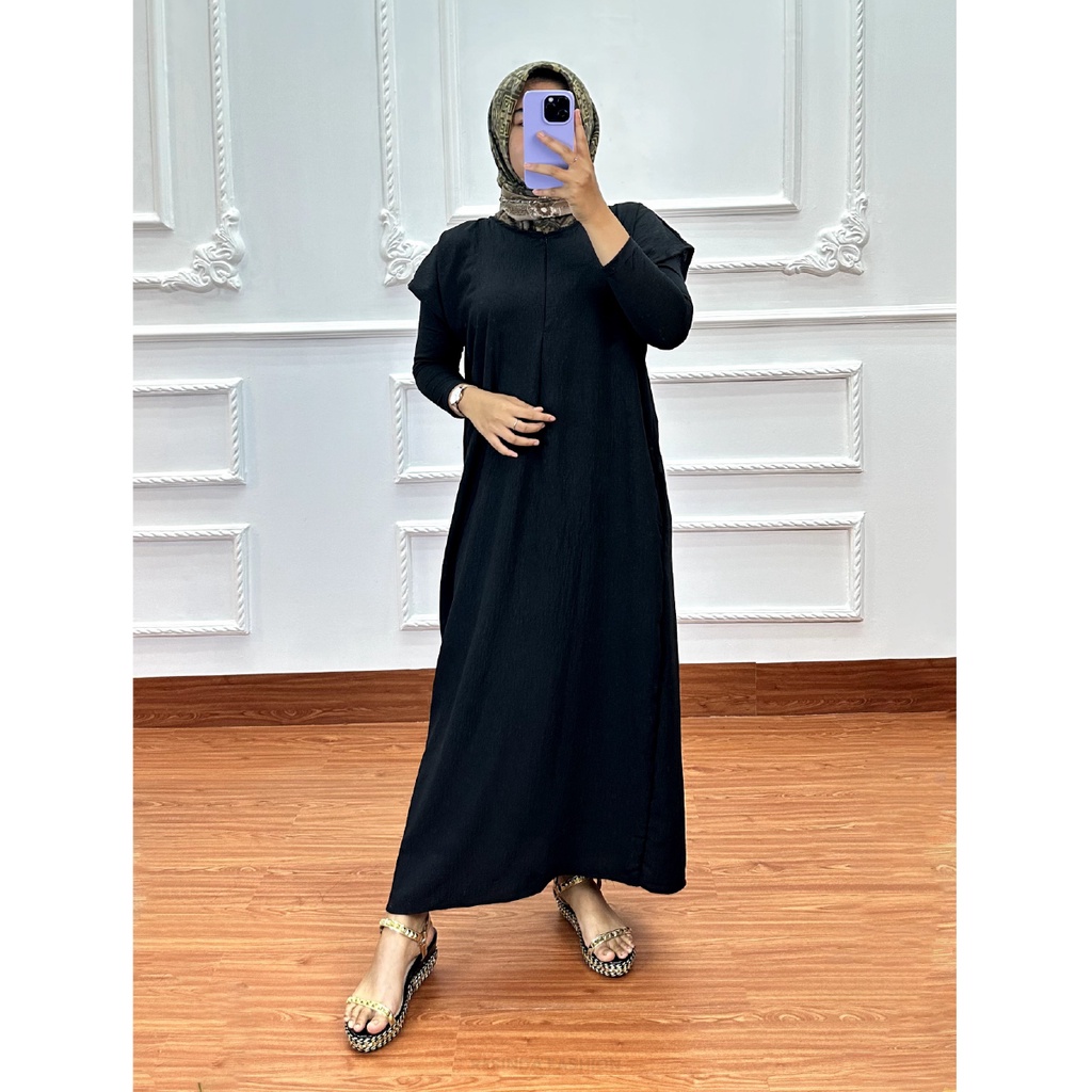 Daster Crinkle Airflow Premium Busui Friendly - Resinda Fashion