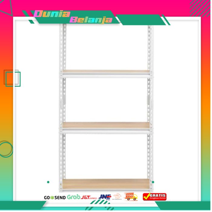 Tactix Rak Besi 4 Tingkat - Putih