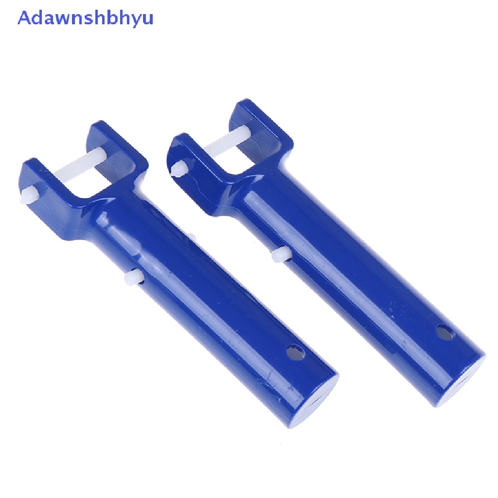 Adhyu 2PCs Vacuum Head Swimming Pool Handle Gagang Dapat Diganti Dengan ID Pembersih Klem V