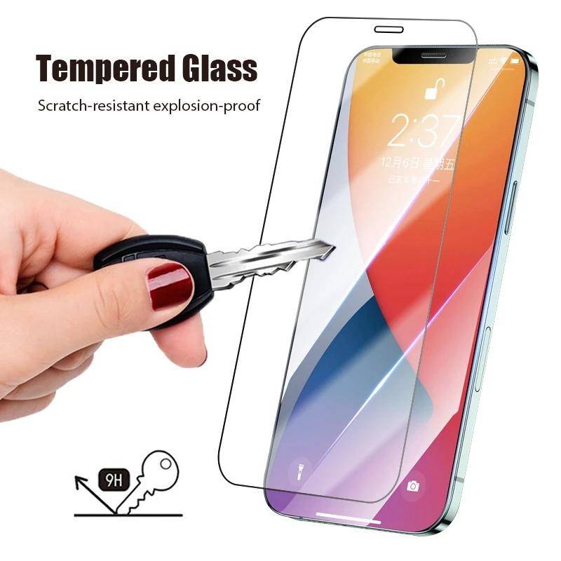 3pcs 9H Tempered Glass Untuk Iphone14 13 12 11 Pro MAX Plus Mini Pelindung Layar Untuk iPhone X XS MAX XR 7 8 6 6S Plus SE 2022 2020 Kaca Film Pelindung
