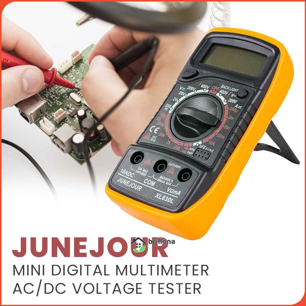 Junejour Mini Digital Multimeter AC/DC Voltage Tester - XL830L