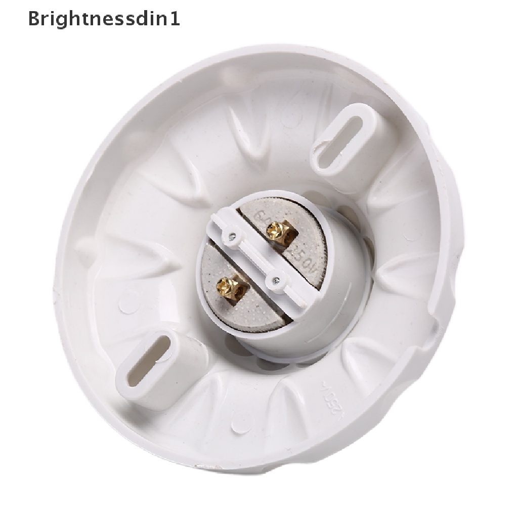 [Brightnessdin1] E27 Ceramics LED Light Bulb Holder Alas Soket Bulat Lampu Gantung Socket Base Butik