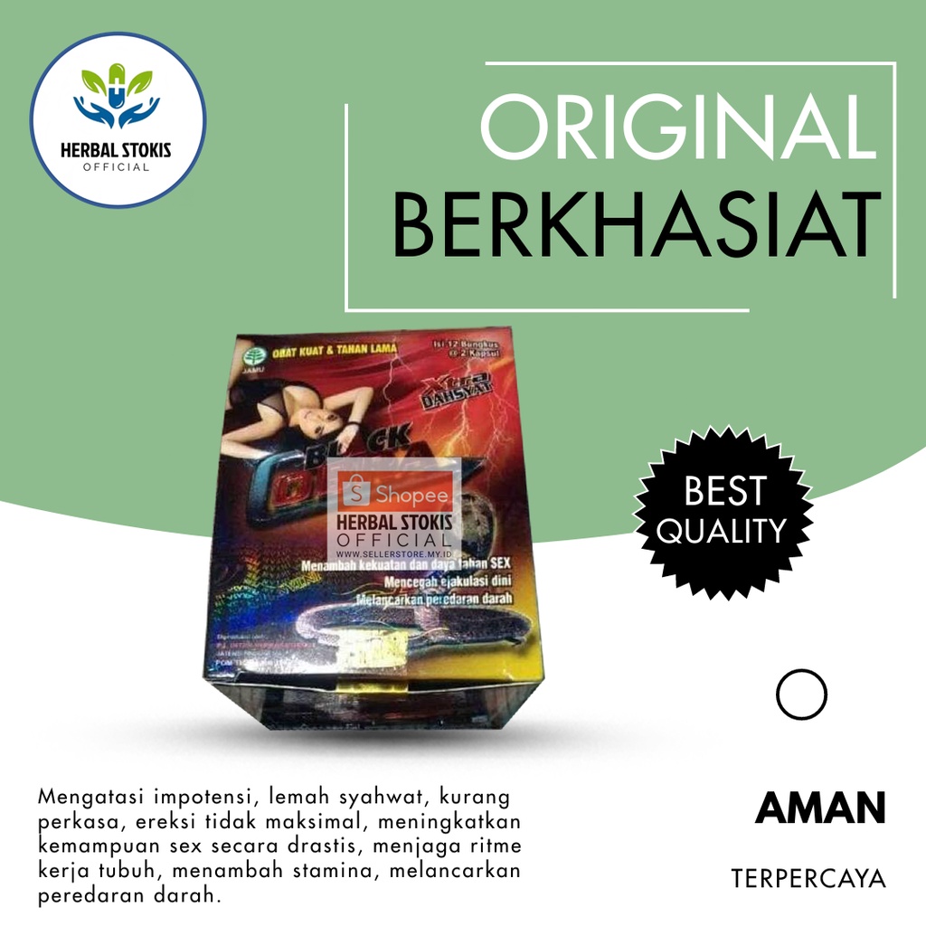 

Suplemen Kapsul Herbal (Cobra) Black Original Obat Vitalitas Pria