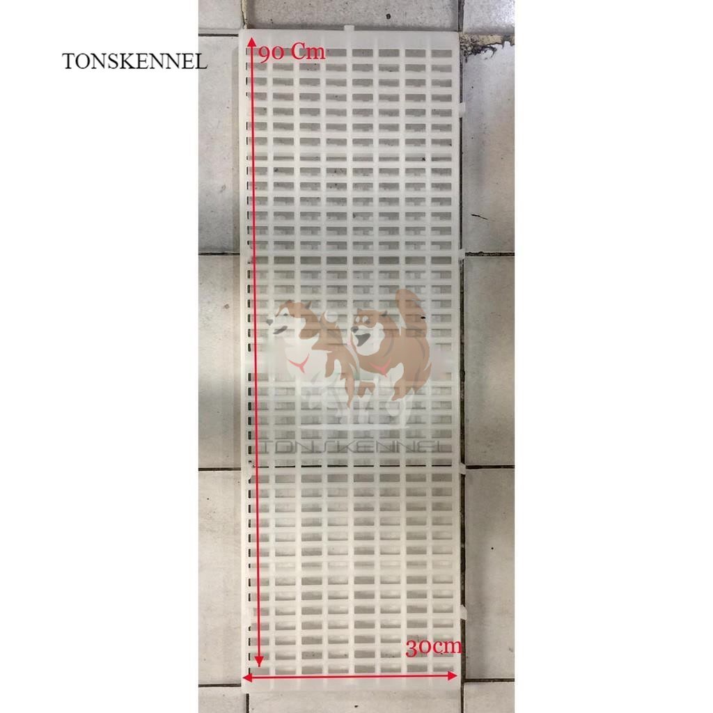 Alas Kandang Tatakan Kandang Palet Plastik Hitam 90x30x3cm