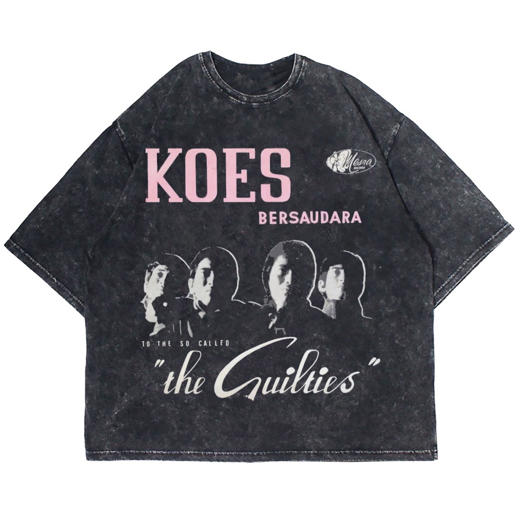 Patternmerch "Koes plus the guilties" Oversize T-shirt | washed tee | kaos vintage