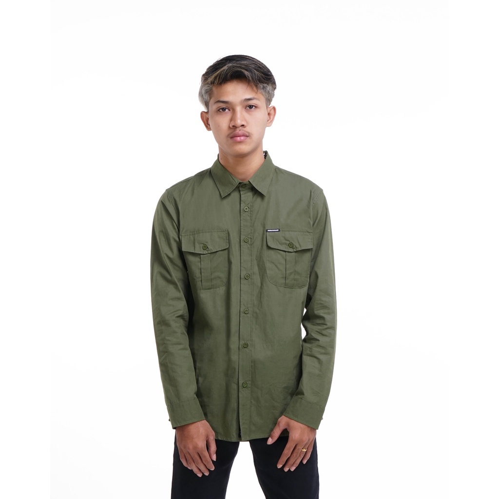 KEMEJA LENGAN PANJANG FRIDAY KILLER | BOCCO OLIVE LONGSLEEVE