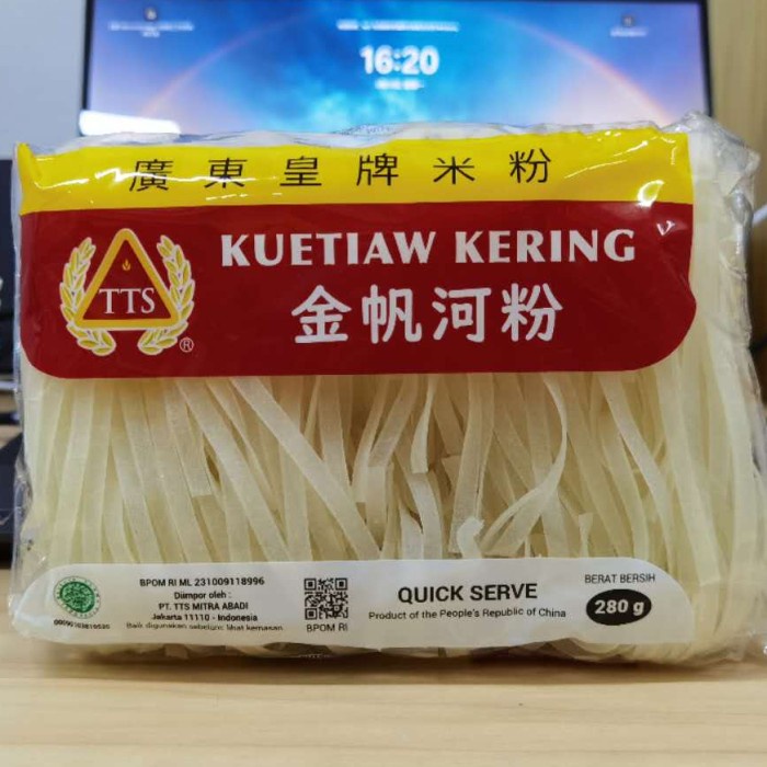 Kuetiaw Kering TTS Kwetiau Kering HALAL Sha Ho Fun 280 gram