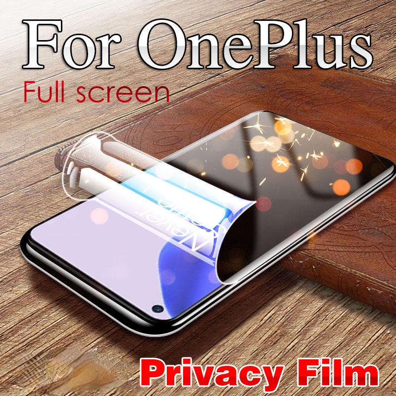 Untuk OnePlus 10 10T 9 8 8T 7 7T Pro 9RT 9R 10R Pelindung Layar Anti Mengintip Untuk OnePlus Nord2 2T CE 2 3 N100 N20 SE N300 ACE Pro 2 2V Privasi Hydrogel Film Lembut