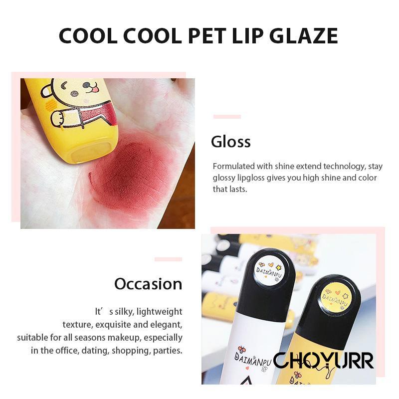 【COD】Lip Gloss Non Stick Cup Lip Gloss Glossy Mirror Dan Matte -CH