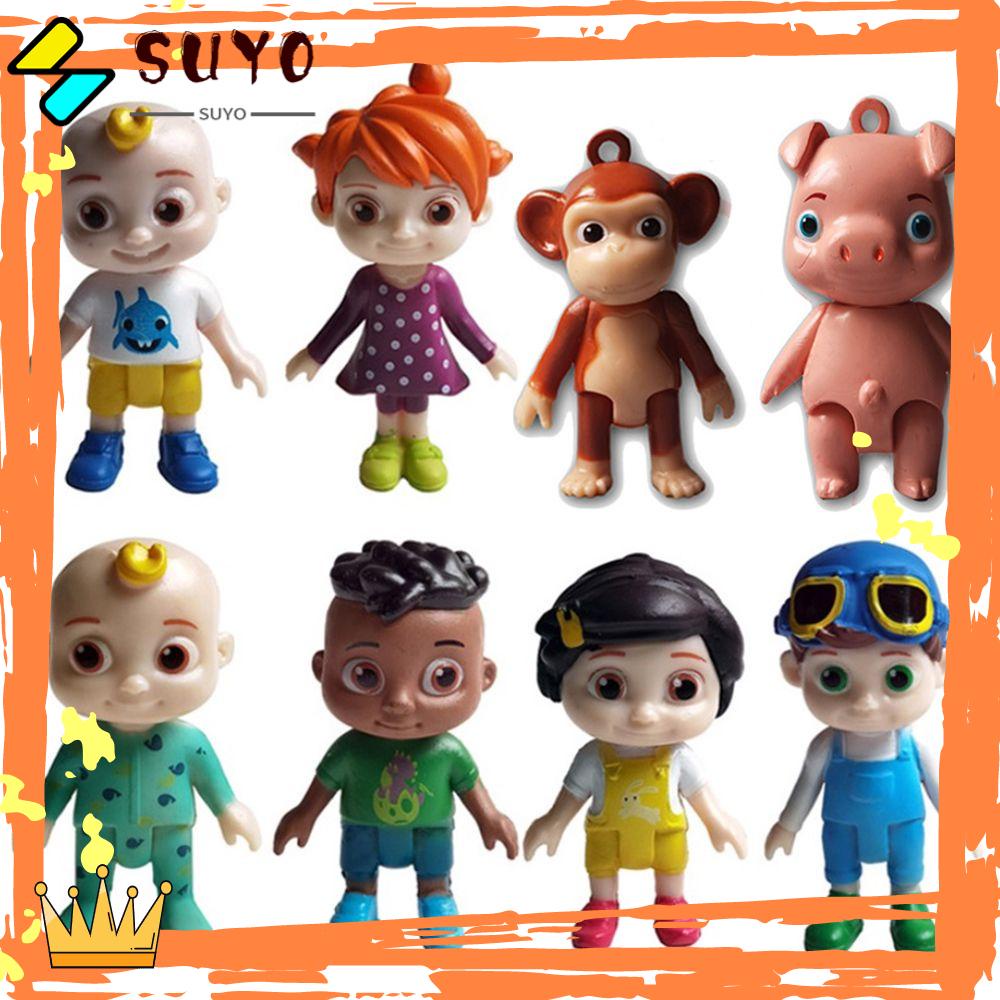 Suyo 12Pcs/Set Action Figure PVC Bayi Anak Hadiah JoJo Boneka