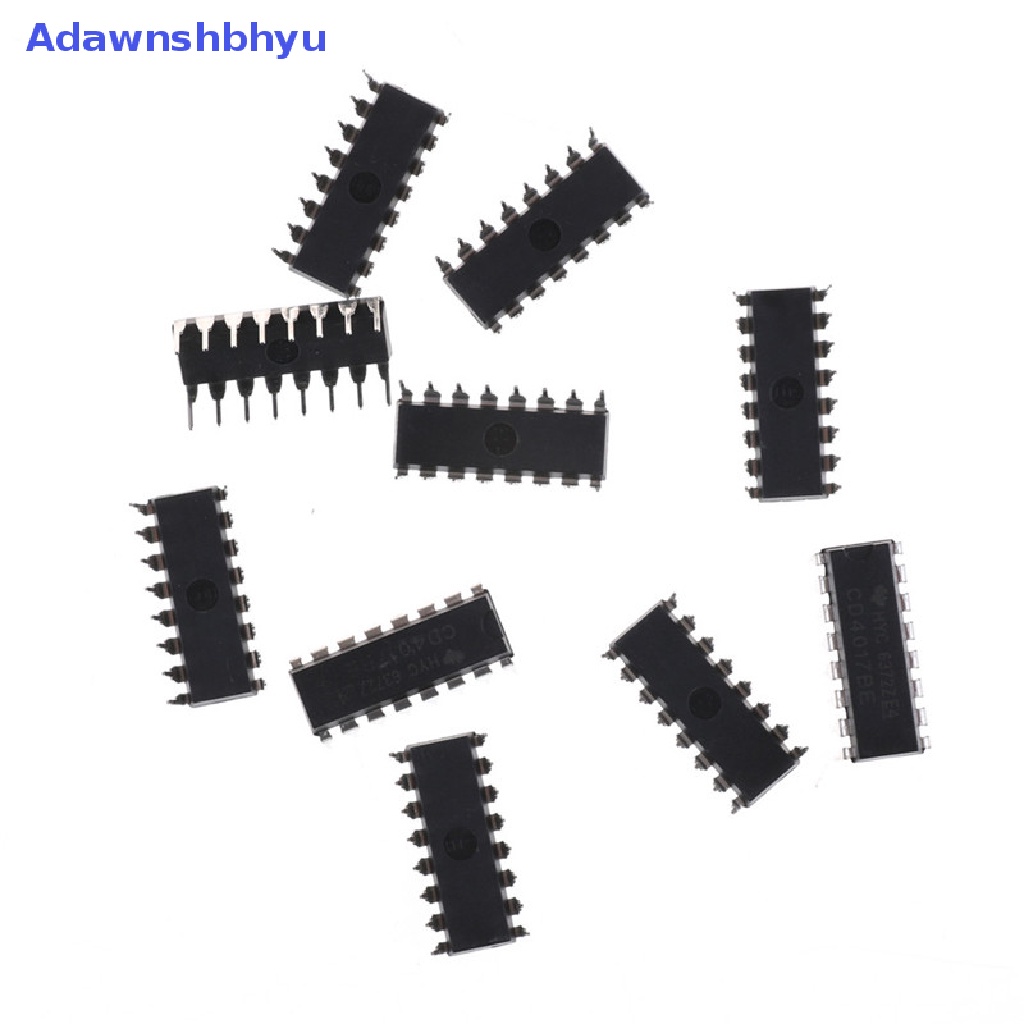 Adhyu 10PCS CD4017BE 4017cd4017de Counter Divider IC ID