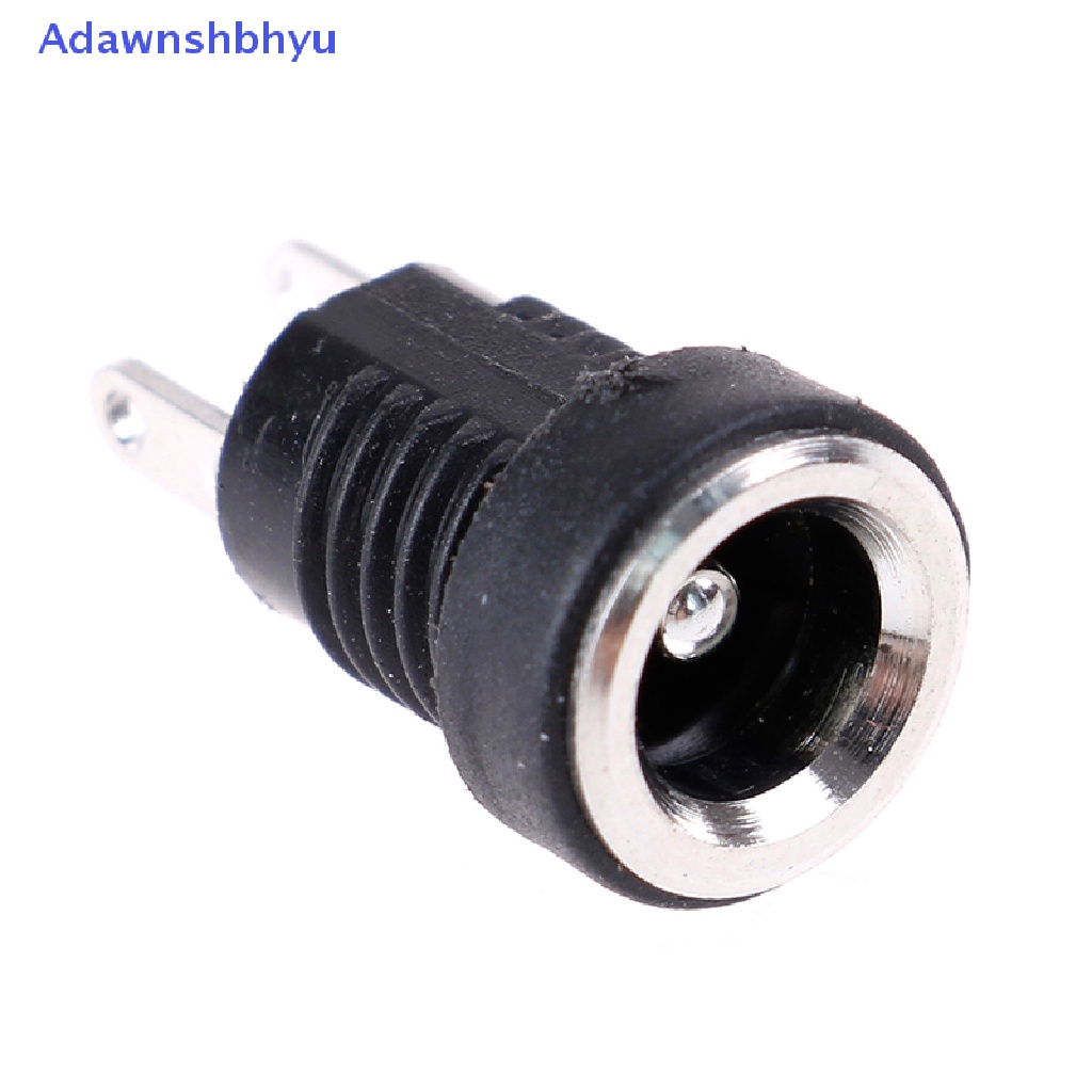 Adhyu Female Plug+Male Plug Jack Socket Adapter Konektor Dudukan Panel Power Supply Dc ID