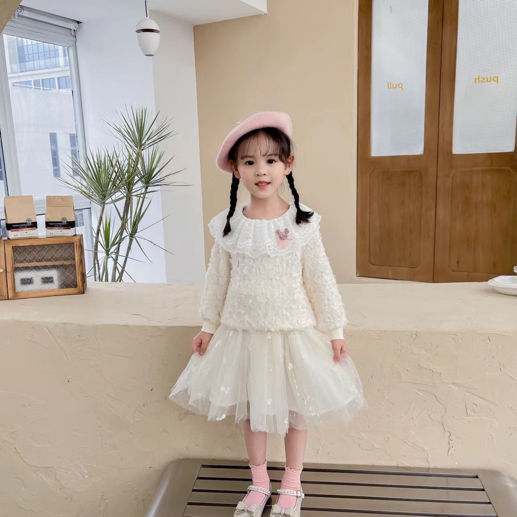 R223 - Setelan Rok Anak Perempuan Usia 6-10 tahun / Set Rok Brukat Anak Tanggung Premium / Setelan I