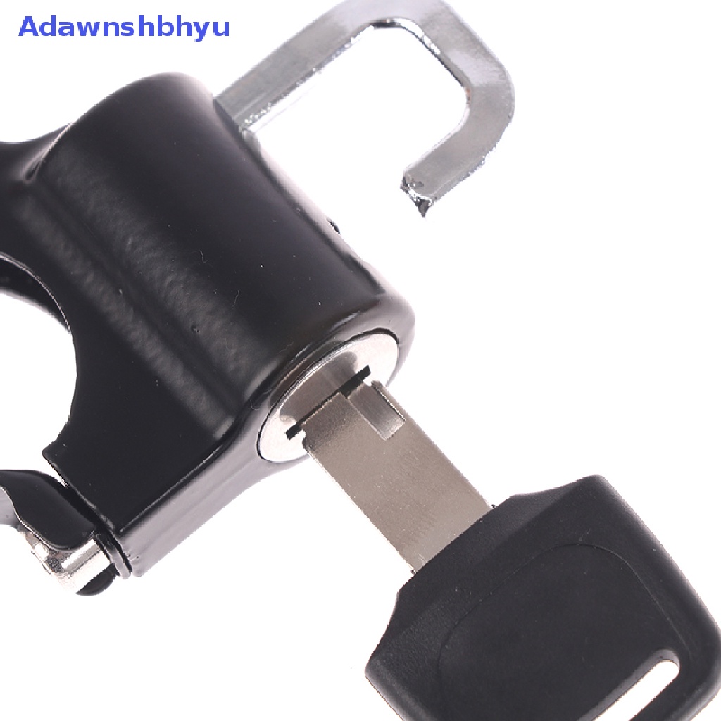 Adhyu Motorcycle Universal Helmet Lock Handlebar 22-26mm Anti-theft Security Motorbike ID