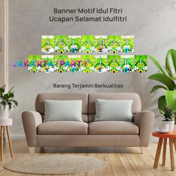 Banner Selamat Idul Fitri  / Bunting Flag Idul Fitri