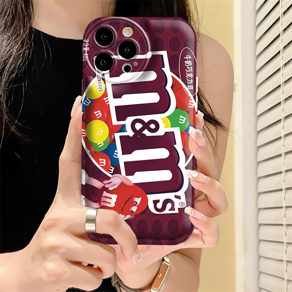 Candy Case VIVO Y02 Y16 Y22 Y35 Y21 Y21S Y21T Y33T Y33S Y17 Y15 Y12 Y11 Y20 Y20S Y12S Y12A Y91C Y1S Y95 Y93 Y50 Y30i Y15S Y15A Jus Buah Bantal Udara TPU Phone Cover