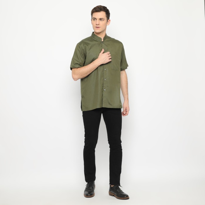SHOHIB BAJU KOKO YASIR - HIJAU ARMY NEW, M