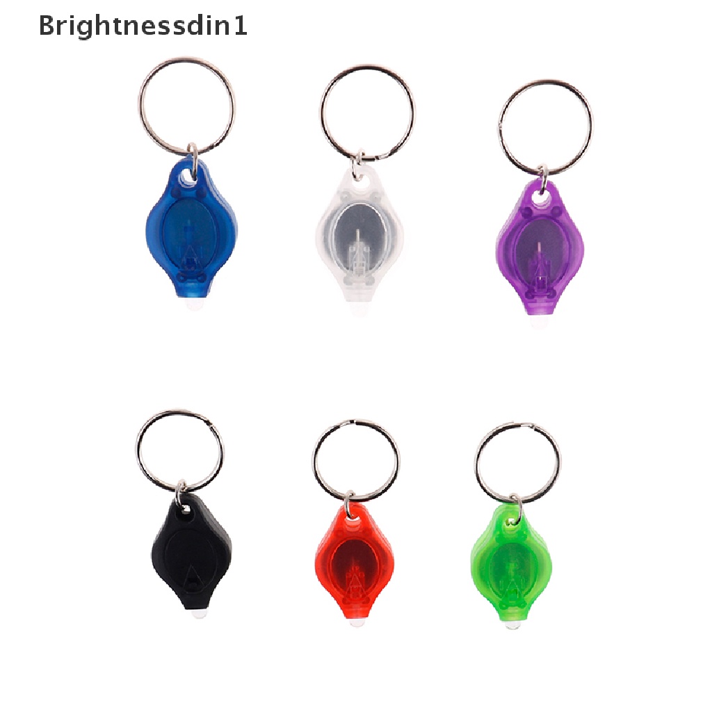 [Brightnessdin1] Mini super micro bright light LED camping Senter keyring Gantungan Kunci Lampu Obor Butik