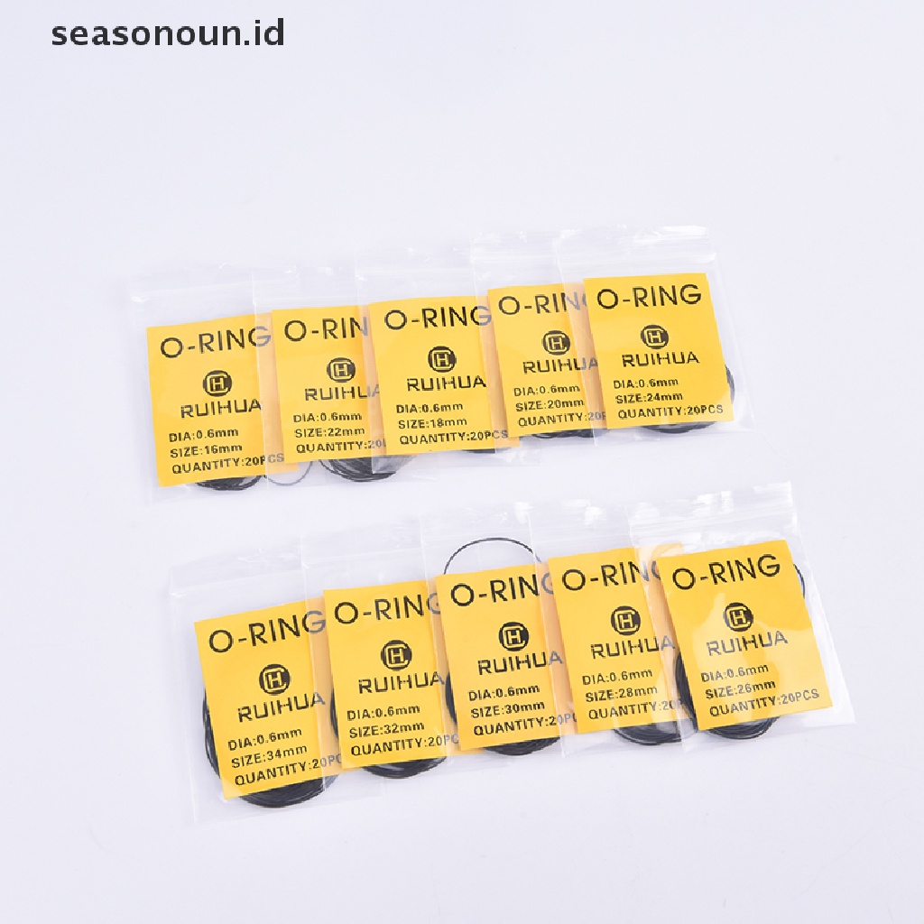 Seasonoun Waterproof 0.5/0.6/0.7mm O-Ring Watch Back Seal Cover Gaskets Alat Perbaikan Jam Tangan.