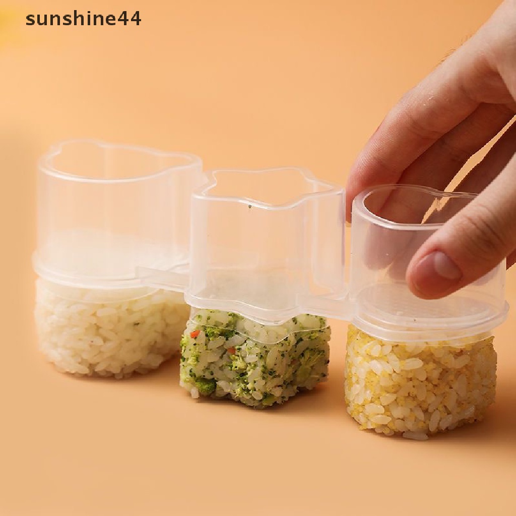 Sunshine 1Pc Cartoon Shape Rice Ball Set Sushi Mold Bento Stamper Kitchen Accessories ID