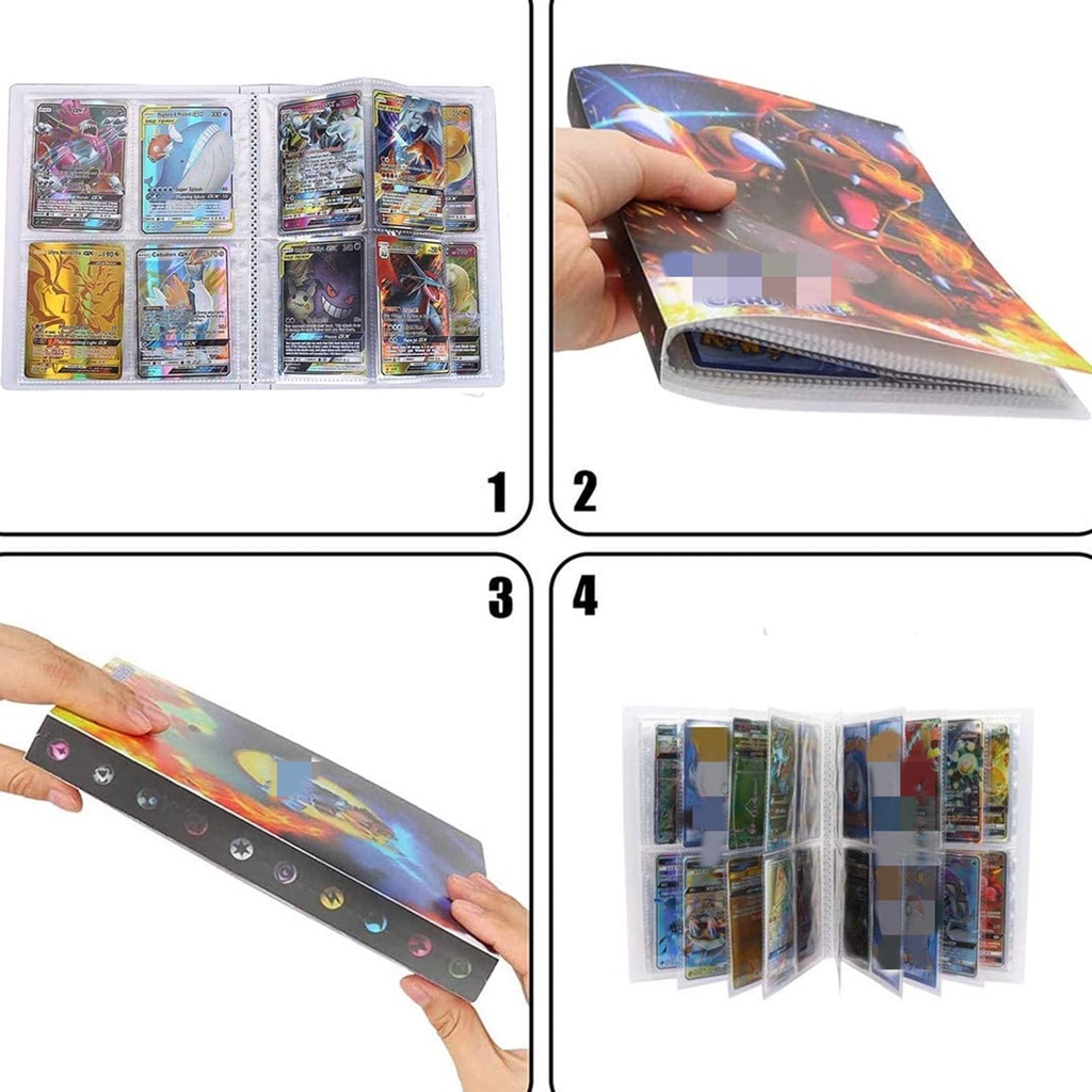 Buku Album Holder Kartu Pokemon 240 Untuk Kartu Pokemon Koleksi Kartu