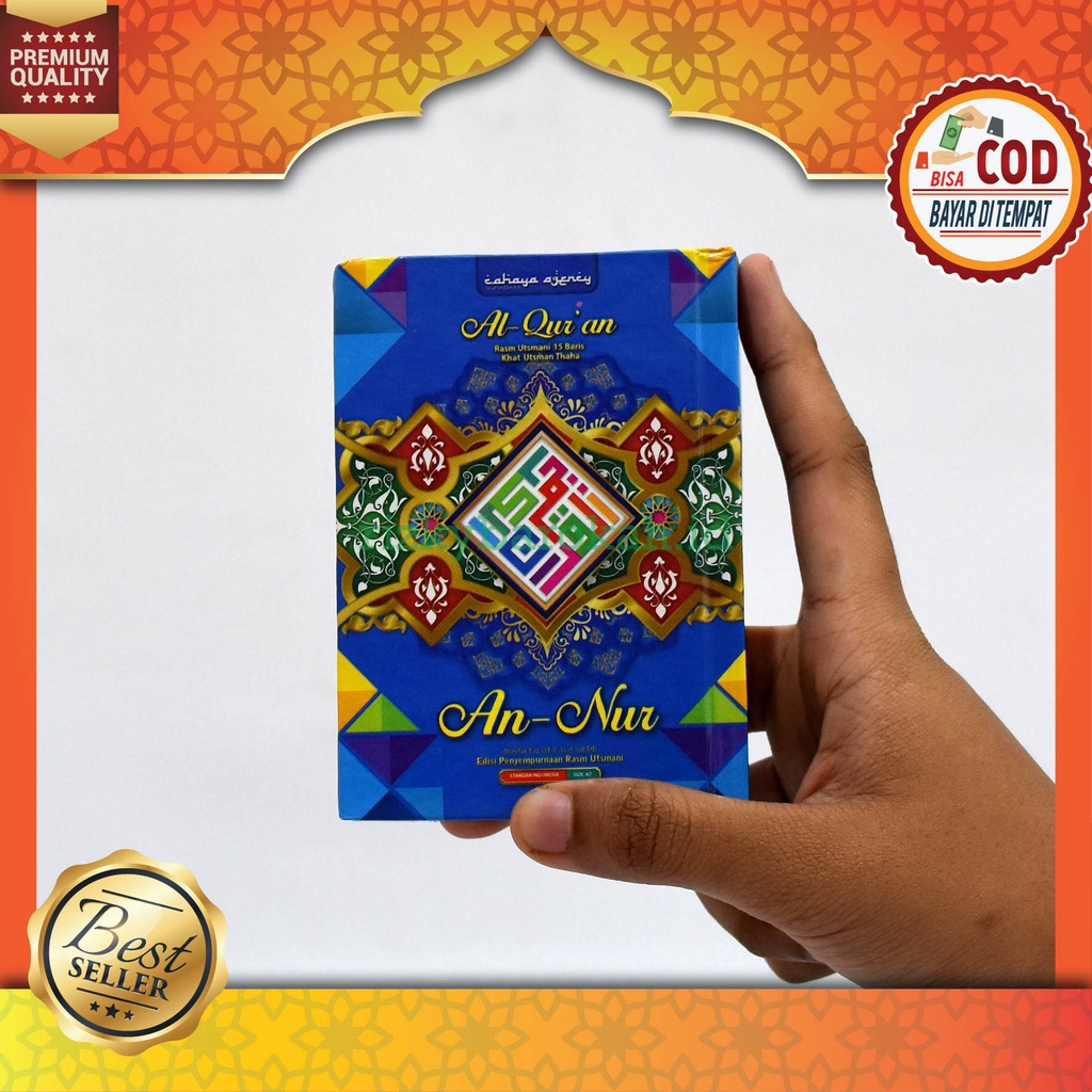 Ukuran Saku (7,5x10cm) Alquran Saku Tilawah An-Nur A7 Kertas QPP Sampul Hard Cover Tanpa Terjemahan 