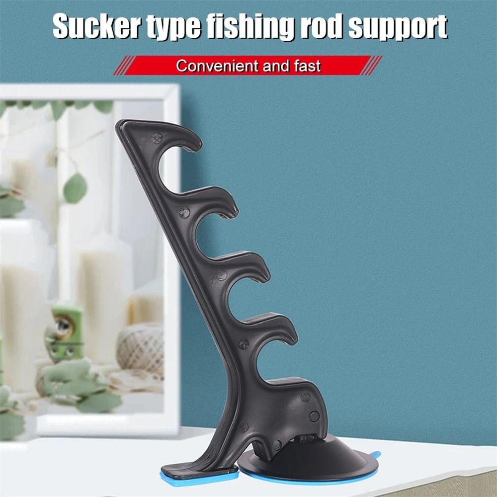 Lanfy Rak Pancing Olahraga Luar Ruangan Pesca Iscas Alat Dengan Suction Cup Untuk Mobil Truk Kendaraan Rod Carrier Fishing Pole Rack