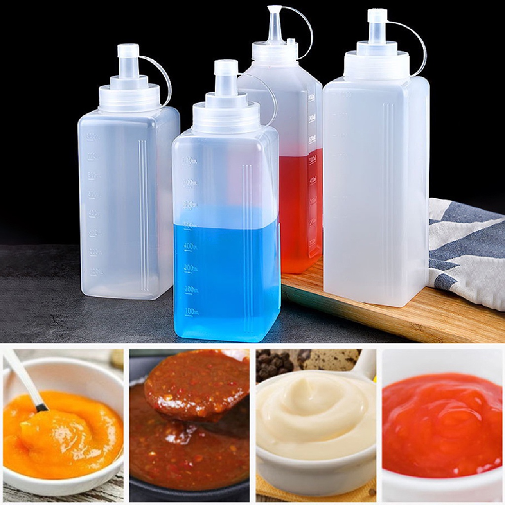 Prt 800ml/1000ml Sauce gar Minyak Kecap Kuah Aksesoris Dapur Squeeze Bottle PRT