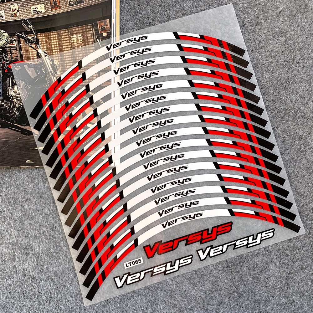 Stiker Tape Roda Motor KAWASAKI Versys 17 &quot;Bub Stripes Decals Untuk KAWASAKI Versys-X 300versys 650versys 1000 2015-2022