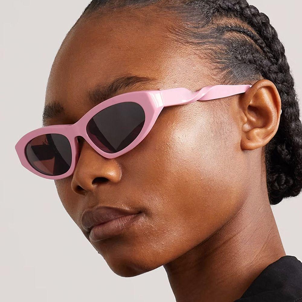 Pineapple Oval Sunglasses Vintage Wanita &amp; Pria Eyewear Shades