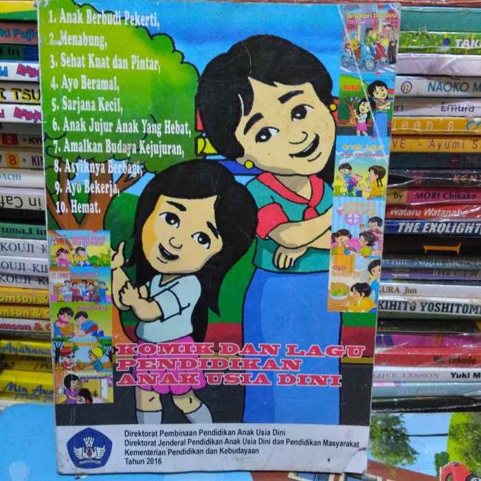 komik dan lagu pendidikan anak usia dini. full warna