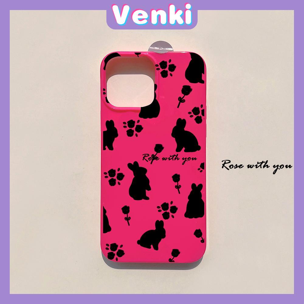 iPhone Case Soft TPU Glossy Pink Candy Case Cute Rabbit Camera Protection Shockproof For iPhone 14 13 12 11 Pro Max 7 8 Plus X XR