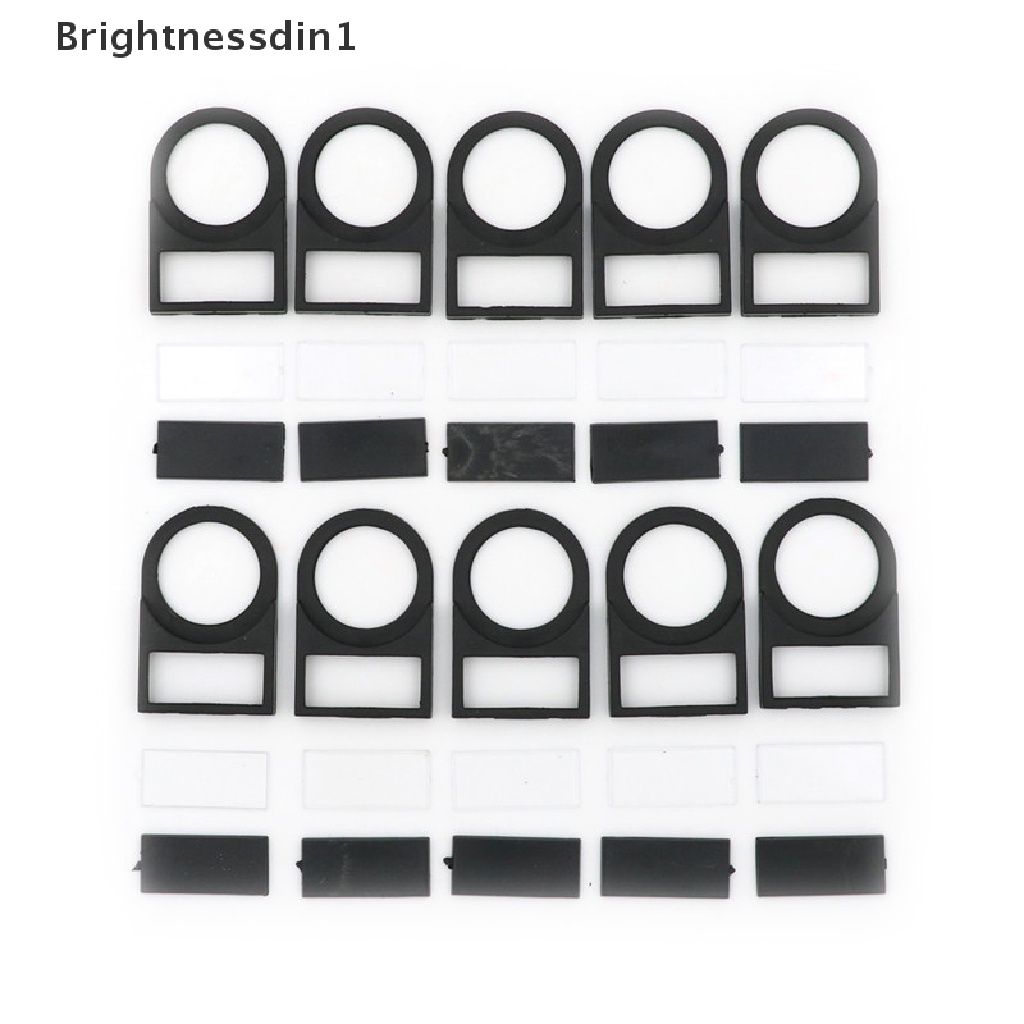 [Brightnessdin1] 10pcs Push button Switch Panel Label Bingkai Moung Ukuran 22mm Butik